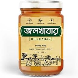 JOLKHABAR | BEL PULP - BAEL Pulp – WOOD-APPLE Pulp | 500g Pack | Readymade BEL er Pulp | Ready to eat Wood-Apple Pulp | Fresh & Pure - 100% Farm to Fork - 500 g-picture-2