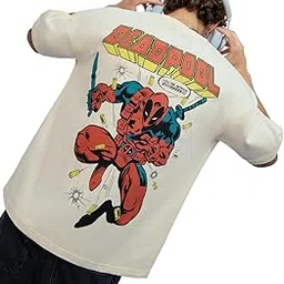 the souled store The Souled StoreOfficialMenDeadpool: Chimichangas!Oversized T-Shirts-picture-11