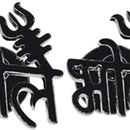Religious Jewelry Lord Shiv Bhole Trishul Piercing Jewelry Stainless Steel Stud Earring Black Stud Earring-image-97