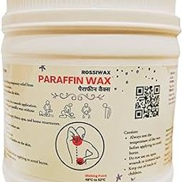 Rossify® Paraffin Wax for Physiotherapy - 400 Grams | Ideal for Therapeutic Treatments, Pain Relief, and Heat Therapy | Soothing Wax for Hands, Feet, and Joints.-23