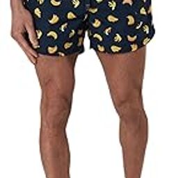 Banana Print Swim Wear Designer Shorts for Men - Blue-image-119