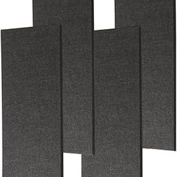 MMT Acoustix® Luxury Felt Acoustic Panels - 4x2 ft, 9mm thick Piano Black Exceptional echo and noise reduction, soundproofing Premium interior wall panels, fire-rated and water-resistant Pack of 4-image-69