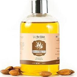Nat Habit 100% Pure Almond Baby Massage Oil For Baby Skin & Hair, Enriched With Vit E & Omega-3, 6 Non-Refined, LLP Free, Chemical & Preservative Free - 200 ml-image-75