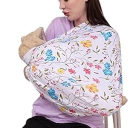 a baby cherry-Nursing Cover, Nursing Covers for Feeding Mom, Feeding Cover Breastfeeding Mother, Feeding Cover for Mom, Multi-Use, Breathable, 360 Full Privacy Multicolor-image-36