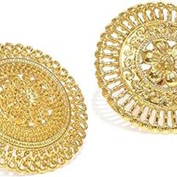 Combo Of 2 Splendid Gold Look Adjustable Finger Rings For Women-ZPFK9371-image-53