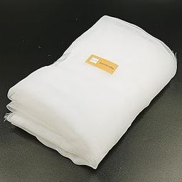 Filter Cloth No 12-Nylon Mesh - for Semi Liquid/Powder/Oil/Emulsion/Water Filtration/PVC Liquid/Industrial Gel- Multi-Purpose Filtering Solution-(Fabric Breadth 134 cm)- 2 metre(200cm)-14