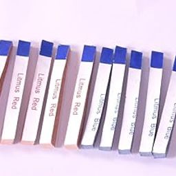 manu inkdrop Litmus Paper Red & Blue For Testing Acid And Base Solution Science Experiments Set Of 200 Pisces 100 Blue & 100 Red Strips. Weight 100 Gm Box Size 12×10×5-image-73