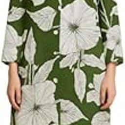 Green & White Oversized Floral Co-Ord Set | Long Shirt & Straight Pants-picture-11