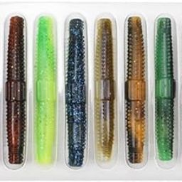 MERISHOPP 4x8x Fishing Worms Fishing Accessories Floating Easy to Use Fishing Soft Lures| Crankbait Fishing Lure | Artificial Hard Bait-image-75