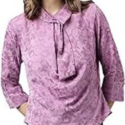 Latin Quarters Women Lavender Color Solid Top-image-25