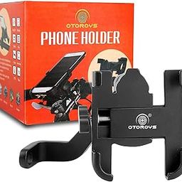 OTOROYS Universal Handlebar Bike Mount Holder Verson 2.0 Metal Body 360 Degree Rotating Mirror Cradle Stand for Bicycle, Motorcycle, Scooty Fits All Smartphones (Black)-4