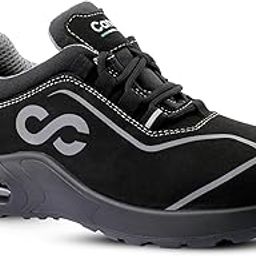 Canvas Club Safety Shoe MILAN | 200J Stainless Steel Toe Cap, DIP PU Sole with Air Bubble Cushion, Washable Upper, Slip Resistant Italian Vegan Footwear | Size 07 UK/INDIA-image-64