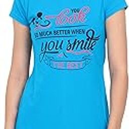 Women's Cotton Printed Round Neck Half Sleeve Long Top-image-25