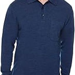Men Collared Neck Full Sleeve Daffodil Woolen Winter Wear Plain Sweater-image-78