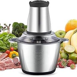 Mini Food Processors,300W Powerful Mini Meat Grinder & Food Chopper,Electric Vegetable Chopper with Cup Bowl & S Blades for Meat/Fish/Vegetable/Baby Food-picture-15