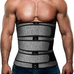 Mens Workout Waist Trainer Neoprene Corset Sauna Sweat Trimmer Cincher Slimming Belly Belts-16