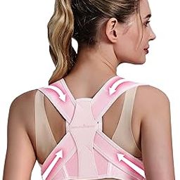 HealthSense Posture Corrector For Women | Back Pain Relief Products with Premium Back Support Belt | Soft Spandex Neoprene Material - PC 850 (Small/Medium, Pink)-18