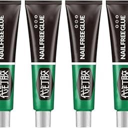 4Pcs All-purpose Glue, Super Glue All Purpose Adhesive, Nail-free Glue Adhesive Sealant Quick-drying No-punch Adhesive Universal Strong Glue for Resin Ceramic Metal Glass 12gm each-picture-12