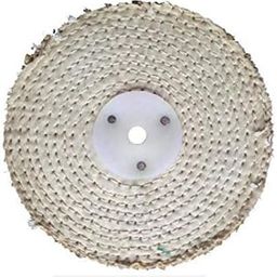 "RABBIT BRAND?" 4" X 1" Sisal Buffing Polishing Wheel with Washer for Metal (Sisal & Cotton cloth) - Pack of 2-11