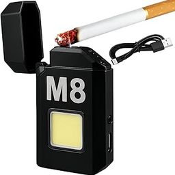 Venall USB Rechargeable Electric Torch Lighter – Dual Arc Coil Windproof & Flameless Lighter with LED Flashlight-12