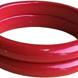 Lac Bangles for women and girls New Jaipuri Design plain Kada Lac/Lahthi/Lakhni Bangles(Red) Set of 1-image-40