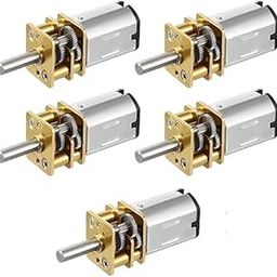 SP Electron N20 Miniature Gear Motor 3V 5V 6V 9V DC Gear Motors Metal Gear KG384 - Pack of 05-12