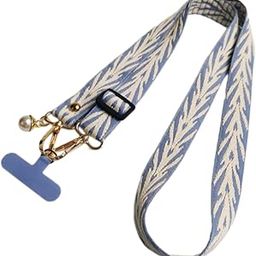 MOCA Clip n Go Womens Girls Adjustable Universal Mobile Phone Lanyard, Phone Strap with Hanging Pearl, Stylish Crossbody Strap Lanyard with for Mobile Phone Tether Tab Patch-image-71