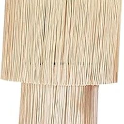 HEAVENGLOW Macrame Lamp Shade Handmade Hanging Light Cover for Living Room Dorm Nursery 30cmx70cm-image-46