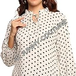 Women's Printed Tunic Top (in, Alpha, M, Regular, White)-picture-1