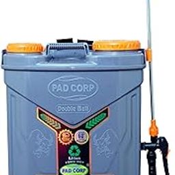 Pad Corp Li-ion Double Bull Battery Sprayer, 18L Tank, 12Vx14AH Battery, Double Motor Sprayer, Use for Agriculture, Garden, and Pest Control, 2AH Fast Charger, Free 9Watt LED Light with 15 Wired-0