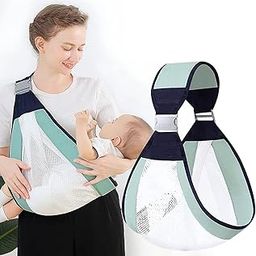 SeaRegal Baby Carrier Ring Sling for Baby and Toddler, Ergonomic 3D Mesh Baby Wraps Carrier, Adjustable Baby Sling with Thick Shoulder Straps for 0-36 Months (Multicolor) (Baby Carrier Belt)-image-82