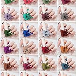 AQ FASHION Quick Drying Long Lasting High Shine Nail Polish For Women & Girl (TY) Set of 24 Multicolor (Pack of 24)-0