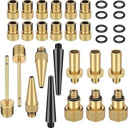 ATORSE Brass Adaptor Presta Schrader Bicycle Valve Converter Bike Pump 32pcs-image-23