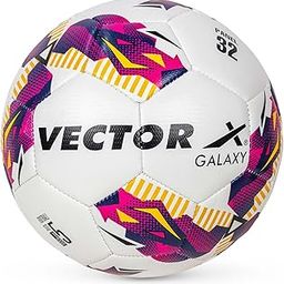 Vector X Galaxy TPU Machine Stitched Football | Training | Match | Sports | Playing | Practice | Indoor & Outdoor Ball | Durable & Water-Resistant Football for Practice (Purple-Pink) Size : 5-image-48