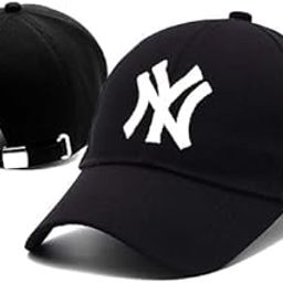 Unisex White New York Baseball Adjustable Cap for Men Women-image-55