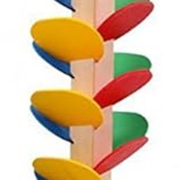 VELURA 2X Colorful Wooden Marble Tree Run Track Game Kids Educational Toys|1x Artificial Plant|Wooden & Handcrafted Toys| Preschool Toys & Pretend Play-11