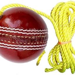 GoSpree Leather Hanging Cricket Ball for Practice Match | Hanging & Knocking Ball for Indoor & Outdoor Training (Pack of 1)-image-11