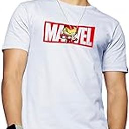 Official Marvel Merchandise Men's Graphic Print Regular Fit Half Sleeve Round Neck Cotton T-Shirt-image-74