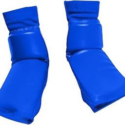 ATORSE Boxing Foot Protector Gear Non Slip Foot Gear for Sanda Punching Bag Kicking L Blue|Elbow, Knee & Ankle Guards-image-25