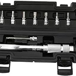 1/4" Drive Click Torque Wrench Set 5-25 Nm Motorcycle Bicycle Hand Multitool-16