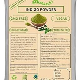 Activeland Natural Indigo Powder for Hair – 100g | Herbal Hair Color, Grey Coverage & Conditioner | Chemical-Free, Ammonia-Free, Vegan & Safe for All Hair-9