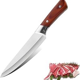 KitchConnect Chef's Knife with Sheath Cover - Sharp Stainless Steel Knife - Fruit, Vegetable, Herbs and Meats Knife for Home, Hotel and Restaurant (Chef's Knife)-image-6