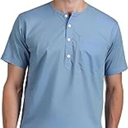 Men's Ethnic Short Kurta | 100% Cotton | Half Sleeve | Comfortable Daily & Sleep Wear | Light Weight-image-17