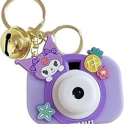 TodFod Cute Mini Projector Camera Toy with Bell for Kids and Girls, Kawaii Style Multicolor Design, Light Projection Feature, Fun Cartoon Keychain for Bags, Pouches, Zippers & Gifting-1