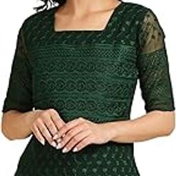 Chic Women's Half Sleeve Square Neck Lace Top - Elegant and Stylish Fashion Blouse for All Occasions-image-59