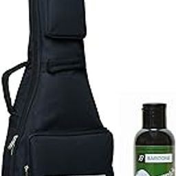 Baritone Electric Guitar Cover Bag With Foam Padding for Fender; Yamaha; Cort; Ibanez; Xtag; Ashton; Kadence; Vault; Hobmer; Givson; Kaps; Rocks; and Other All Brands with Guitar Fretboard Polish-picture-14
