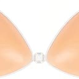 ANESHA Silicone Bra Nipple Covers Pasties Silicone Reusable Bra Nipple Stickers Free Size (28 Till 32) Pack of 1 Skin Colour-picture-21