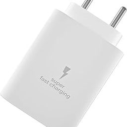 Original Samsung 25W Type C Charger for Galaxy S25, S25 Plus, M36, F15, A15, M35, A35, A55, M55, M34, M14, F34, F14, F54, S24, S23, S23 Fe, S24, Z Fold, Flip/6/5/4/3 Superfast Charging Adapter, White-14