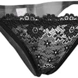 3xWomen's Strap Sheer Lace Mini G-string Briefs Panties Underwear Black-image-36