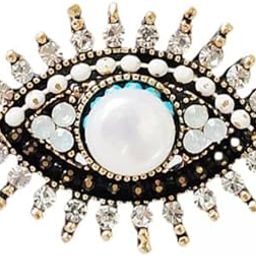 3xEye of The Devil Brooch Lady Creative Suit Pin for Hats Sweaters Suits White-image-41